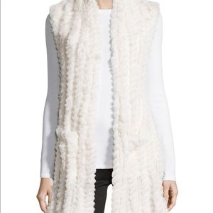 Love Token High-Low Rabbit Fur Vest